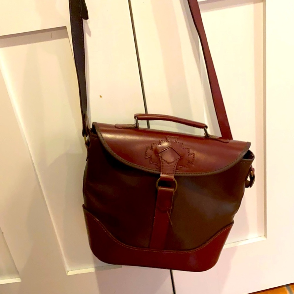 Leather shoulder bag bought in London